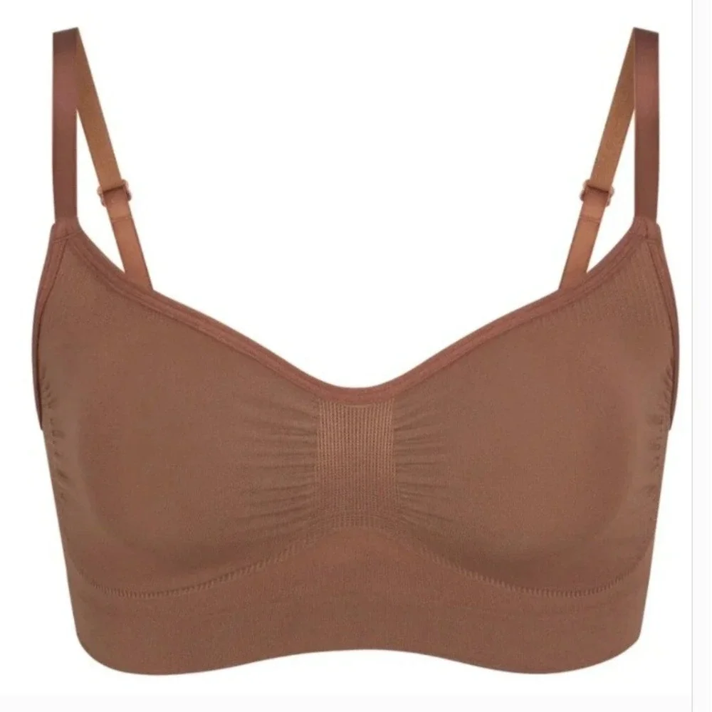 Skims Everyday Sculpt Bralette BR-SCN-2341 Jasper Brown Large